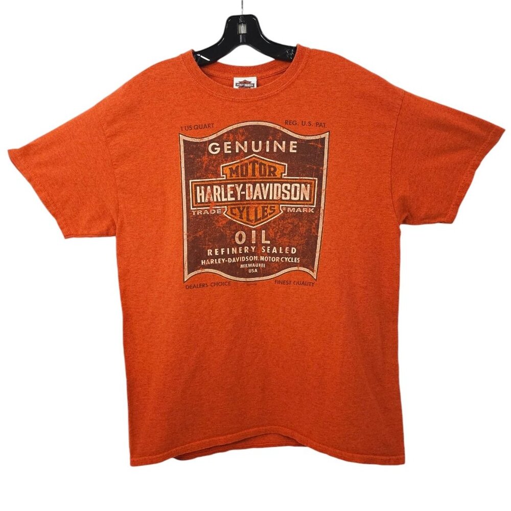 Harley Davidson T Shirt Mens L Double Sided Oil Beach Shack Panama City FL 2014